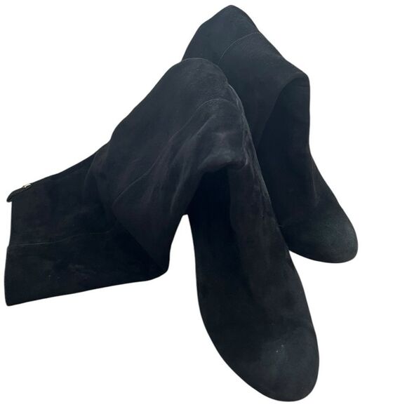 Sam Edelman Caprice Suede Boots | Round Toe | Women’s Size 10M | Black Knee-High - Picture 10 of 15